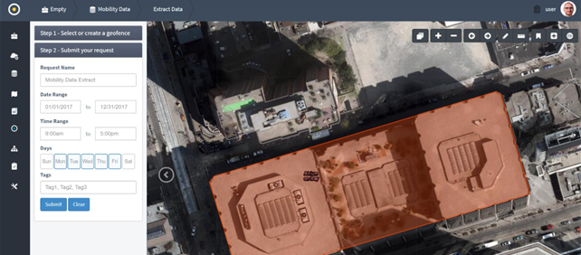 Screenshot of mobile data from Envision business intelligence platform