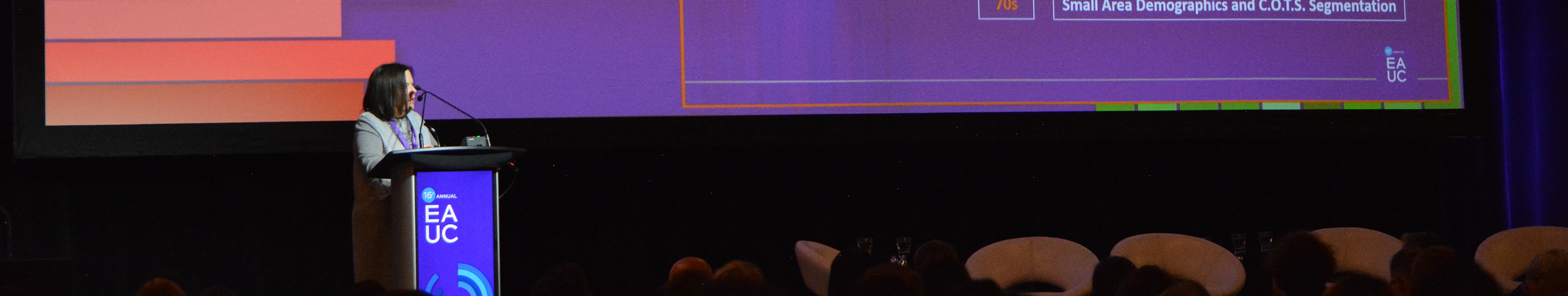 Jan Kestle on the podium at EA's User Conference 2022.