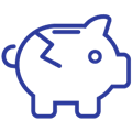 Icon of a piggybank