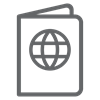 Icon of a passport-style booklet