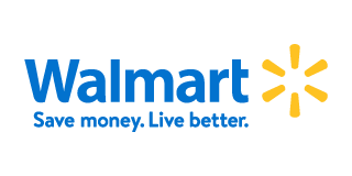 Walmart sunrays logo with tagline underneath saying "Save money. Live better."